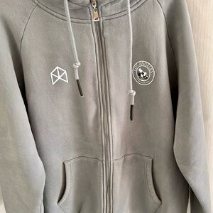 Rawgear Gray Zip-Up Hoodie